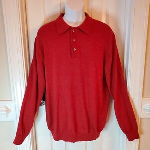 Jos A. Bank - Red - Merino Wool - Sweater - Sz. XL